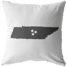 Tennessee Stars Throw Pillow - Charcoal Gray - The Coffee Catalyst