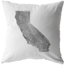 California Dreamin' Throw Pillow - Charcoal - The Coffee Catalyst